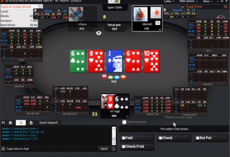 Playing 3-Handed SNG Hero Special Edition on Party Poker